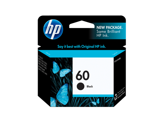 HP 60 Black Ink Cartridge (CC640WA) EL